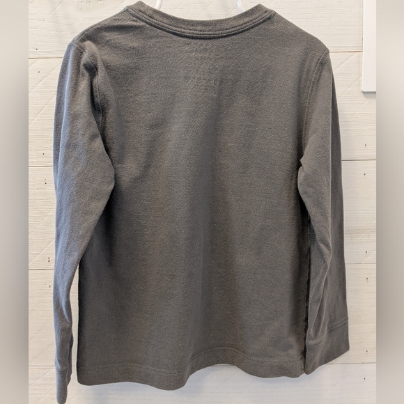 ✌🏻TWO L.L. Bean- Boys Sweatshirt Flannel W/ Hood & Long Sleeve T-shirt; Size: 4 - Picture 9 of 12